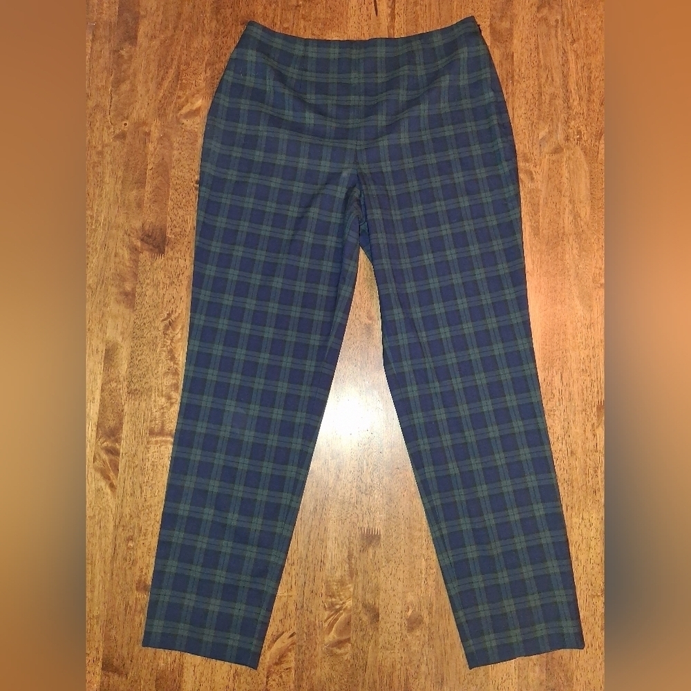 Tommy Hilfiger Plaid Academia Ankle Pants 6